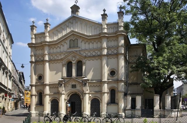 Synagoga Tempel znajdująca się w pobliżu hotelu Estera w Krakowie